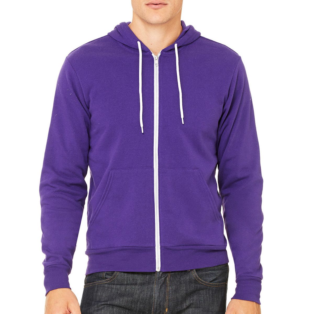 Purple zipper hoodie best sale