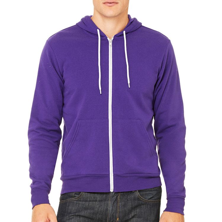 BELLA+CANVAS Unisex Sponge Fleece Zip Hoodie Custom - Main Image