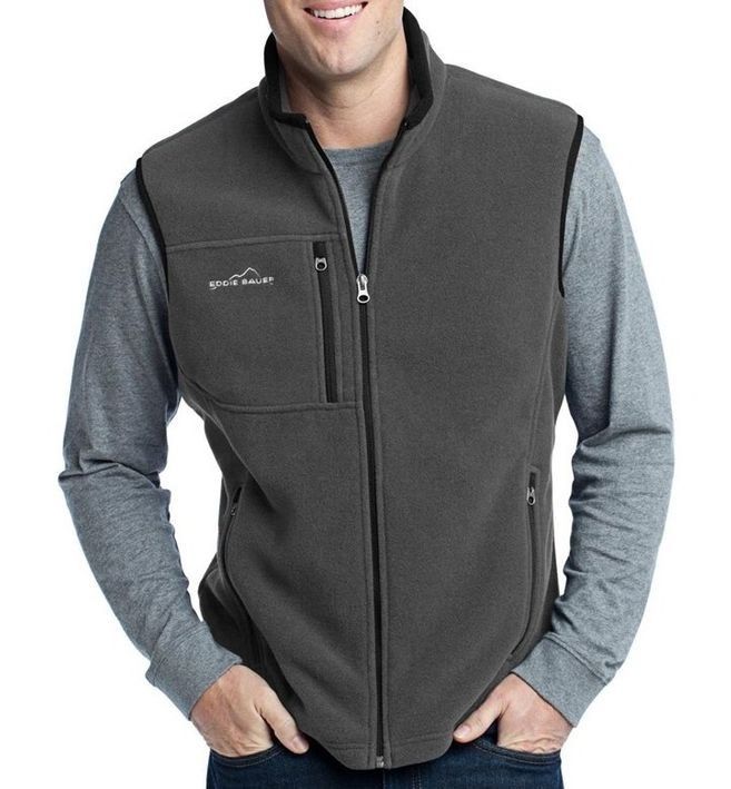 Eddie Bauer Unisex Fleece Vest Custom Branded Promotional Vests Swag